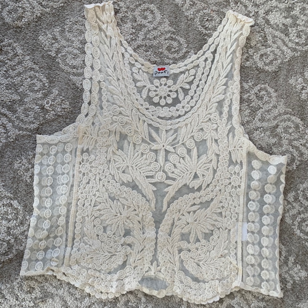 Poof! Laced Tank Top